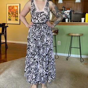 Free People Maxi Floral/Lace Dress